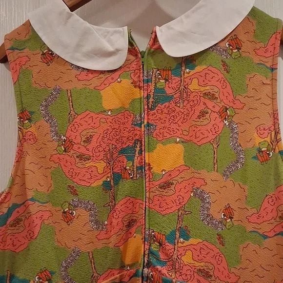 NWT, Frogs In A Park, Playing Guitar, Vibrant Ladies 2X, Smak Parlour - Picture 4 of 4